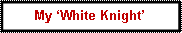 Text Box: My ‘White Knight’